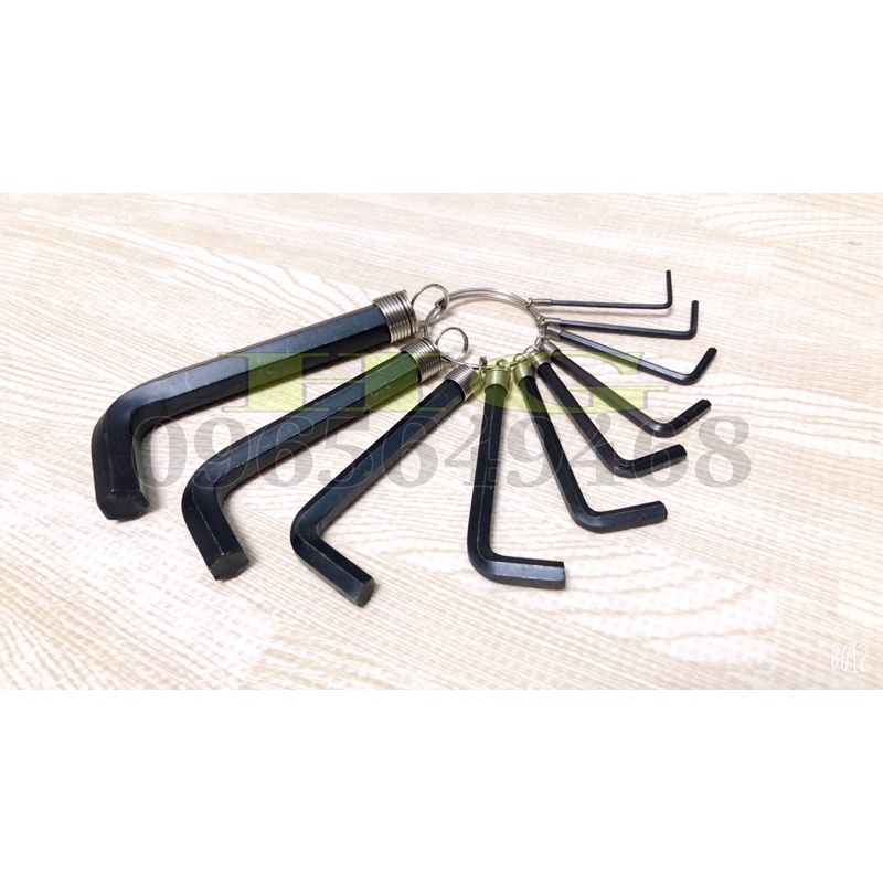 Bộ Lục Giác Cỡ Trung YONG GONG TOOLS 10 chi tiết (KÈM VIDEO)