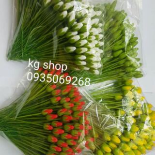 Nụ mai đất sét có đài, sản phẩm loại 1(100sp)