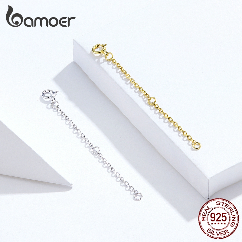 Ảnh BAMOER Đầu Nối Mở Rộng Vòng cổ Bằng Bạc 925 Cao Cấp 3