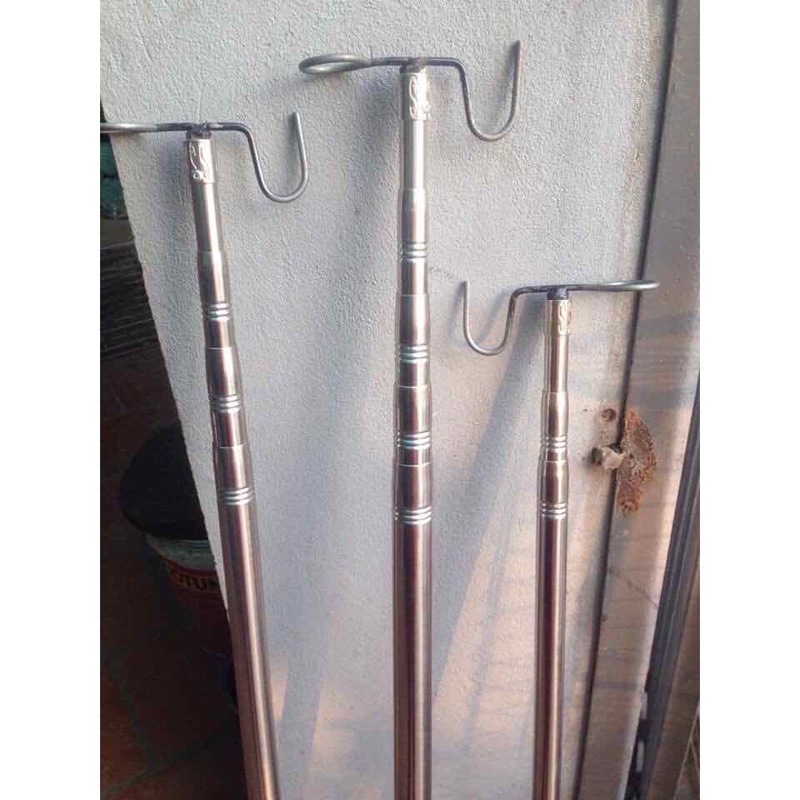 Sào rút inox đa năng dùng để bẫy chim,treo lồng chim... size 3m-4m-5m ...