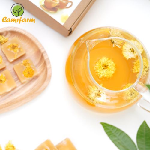 Ảnh Trà hoa cúc đường phèn mật ong Camifarm dưỡng nhan, thanh lọc, chống lão hóa, tốt cho sức khỏe 4