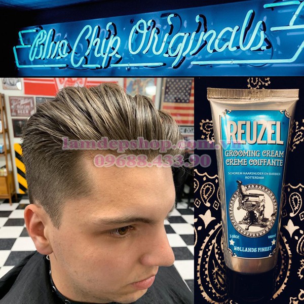 Kem tạo kiểu giữ nếp nhẹ,  tự nhiên - Reuzel Grooming Cream (100ml) - LT2026