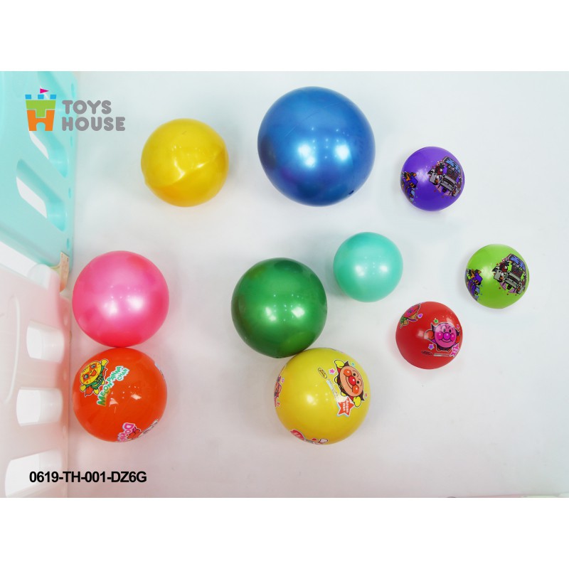 Ảnh Bóng nảy cao su bơm hơi xuất Nhật 0619-TH-001-DZ6G Toyshouse - Màu ngẫu nhiên 3