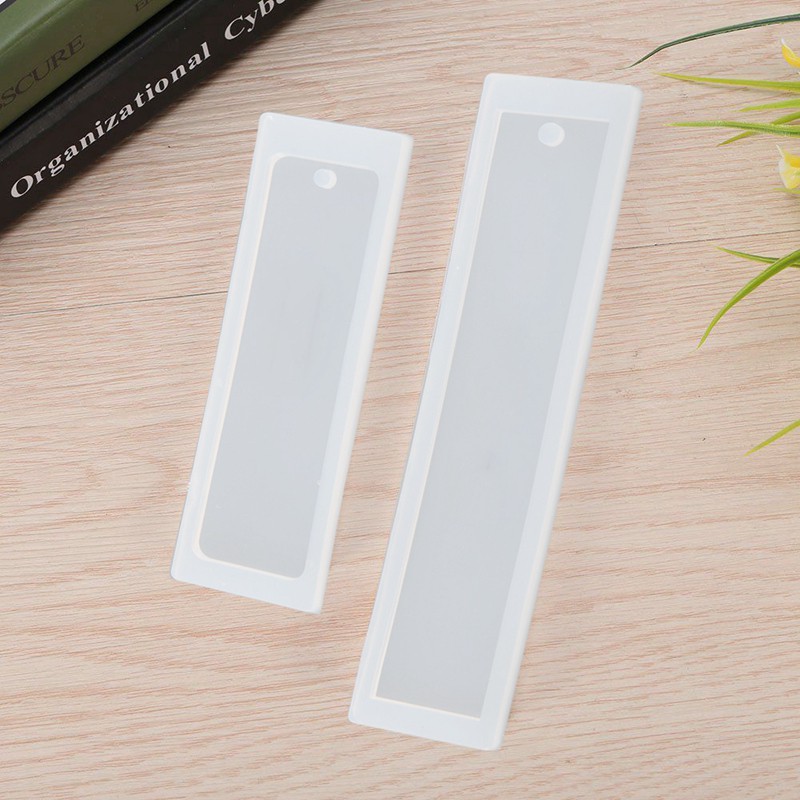 2 Cái / bộ Hình Chữ Nhật Silicon Đánh Dấu Trang Khuôn, DIY Đánh Dấu Trang Khuôn Làm Nhựa Dính Trang Sức DIY Thủ Công Silicon Khuôn Trong Suốt