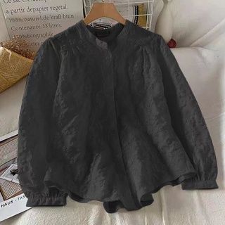 Hàng Mới Về Áo Sơ Mi Dài Tay Dáng Rộng Phong Cách Hàn Quốc Baju Wanita Lengan Panjang Hàng Mới Dành Cho Bạn Nữ