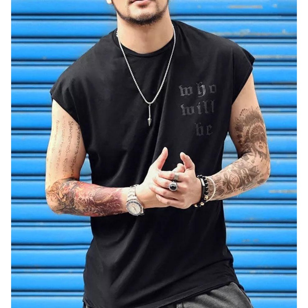 Áo thun Tanktop Cổ tròn MCM - Who will be ICVCVNI Unisex Menwear Cotton