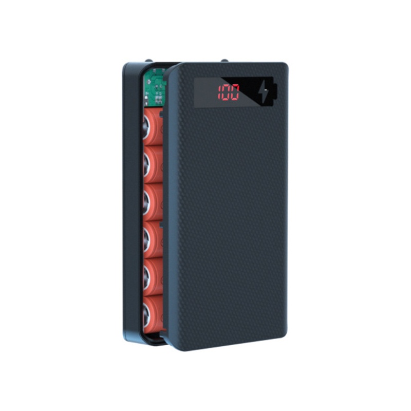 Hộp Đựng Pin Sạc Dự Phòng 18650 6 Ngăn Tiện Lợi