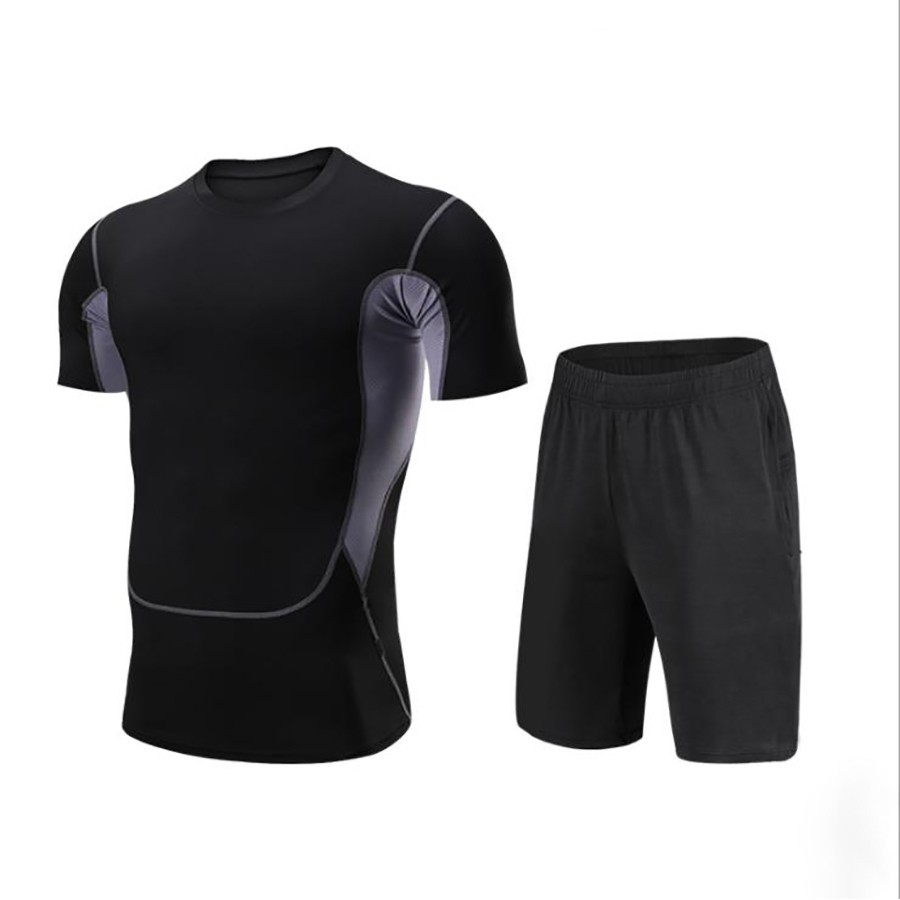 Ảnh Set 2 In 1 Quần Áo Thể Thao Cộc Tay Chuyên Tập Gym & Chạy Bộ YINGHU 2