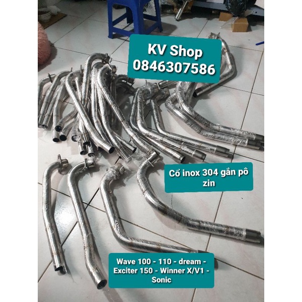 cổ pô inox 304 gắn pô zin các dòng xe | Shopee Việt Nam