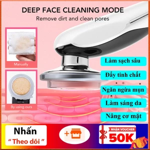 Máy mát xa mặt điện di đẩy tinh chất giúp chăm sóc da làm sạch sâu ngăn ngừa mụn, làm chậm quá trình lão hóa da