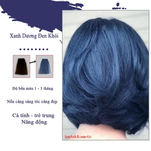 Thuốc nhuộm tóc màu Xanh Dương Đen Khói 100ml màu nhuộm lên chuẩn màu
