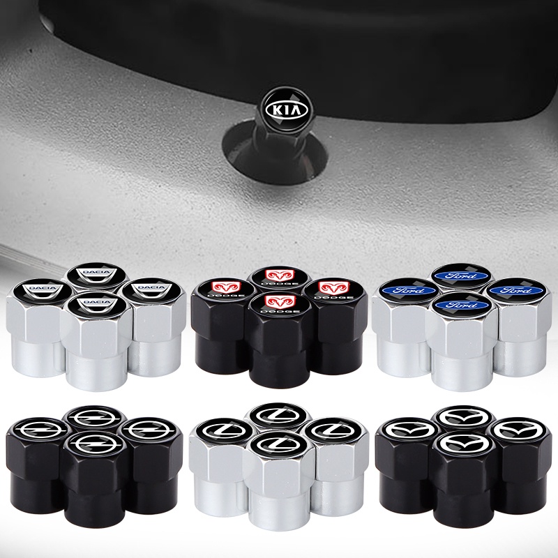 Bộ 4 Nắp Van Khí Áp Suất Cho Xe Toyota Audi BMW Benz Honda Volkswagen