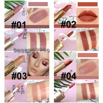 Q234 BGB Thỏi son kem hẩu lốn O.TWO.O 2 in 1 Matte Lipstick & Liquid Lipstick LLL1 21 Q234