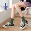 Tất cổ cao nam nữ vớ thời trang Unisex phong cách Hàn Nhật màu trơn cá tính chất cotton dày thích hợp mùa hè ABICA TD030