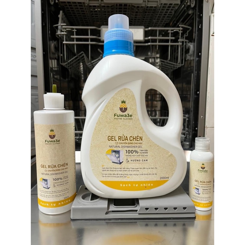 Nước rửa chén Nước rửa tay Fuwa3e hàng hữu cơ, an toàn cho bé Natural love PP