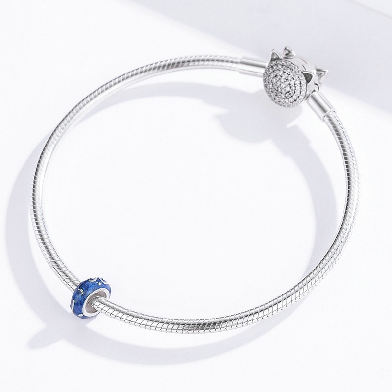 Hạt charm BAMOER SCC1938 bạc 925 kiểu dáng đa dạng tuỳ chọn làm đồ trang sức thủ công cho nữ