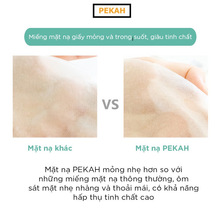 Ảnh Hộp Mặt Nạ 5 Miếng Giúp Tăng Đàn Hồi Da PEKAH Healing Night Witch Hazel Mask Pack 25ml/5sheets 3