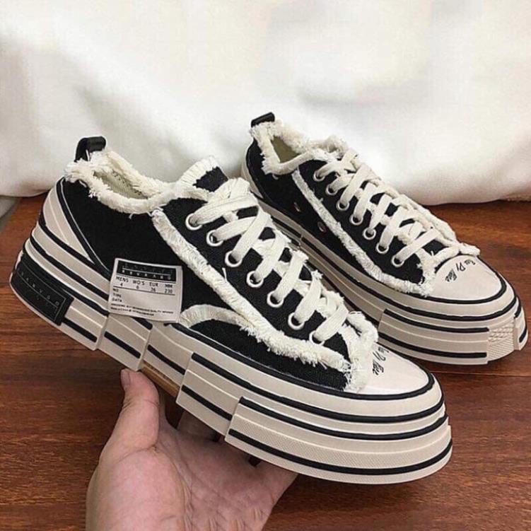 Giày Sneaker - Giày thể thao nam nữ Xvessel rách đen cao cấp full box ...