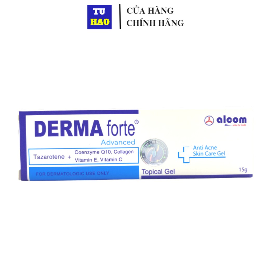 Ảnh MẪU MỚI Gel Mờ Thâm Mụn Giảm Viêm Gamma Chemicals Derma Forte Advanced 15g - Từ Hảo 2