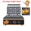 Máy làm bánh cá nhật bản công nghiệp 1650W gia nhiệt kép 2 mặt, chống dính teflon siêu bền