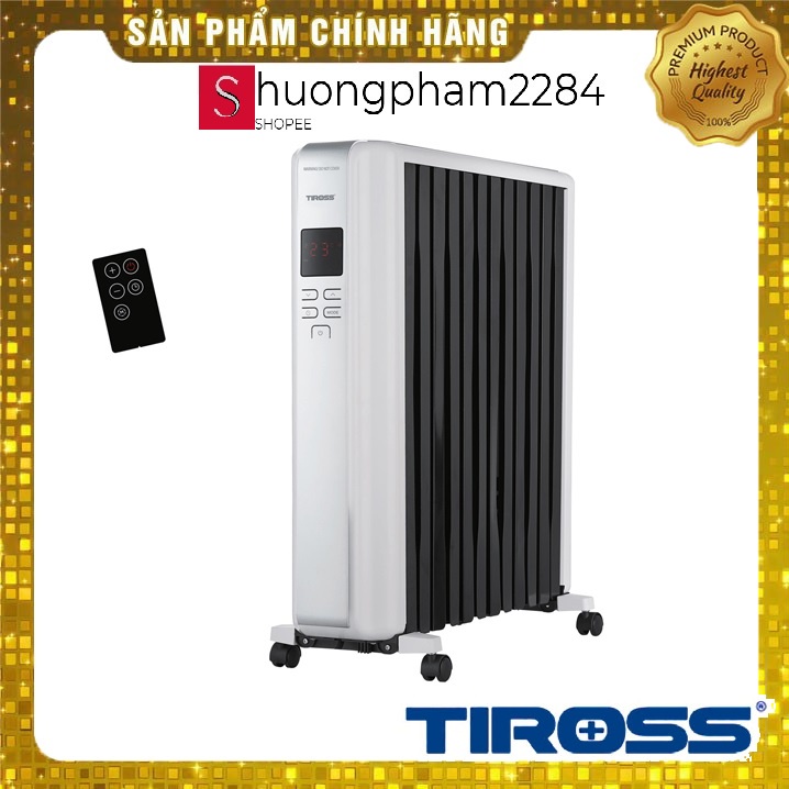 Máy sưởi dầu Tiross TS9218 - Có Điều Khiển,12 Thanh sưởi, Có vỏ chống ...