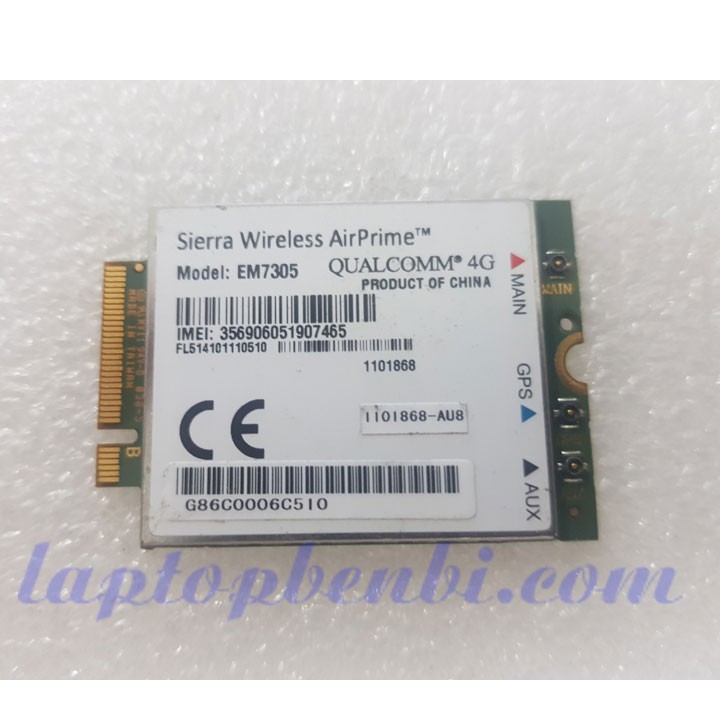 Card WWAN 4G Sierra Wireless AirPrime EM7305 dùng cho laptop Toshiba có ...