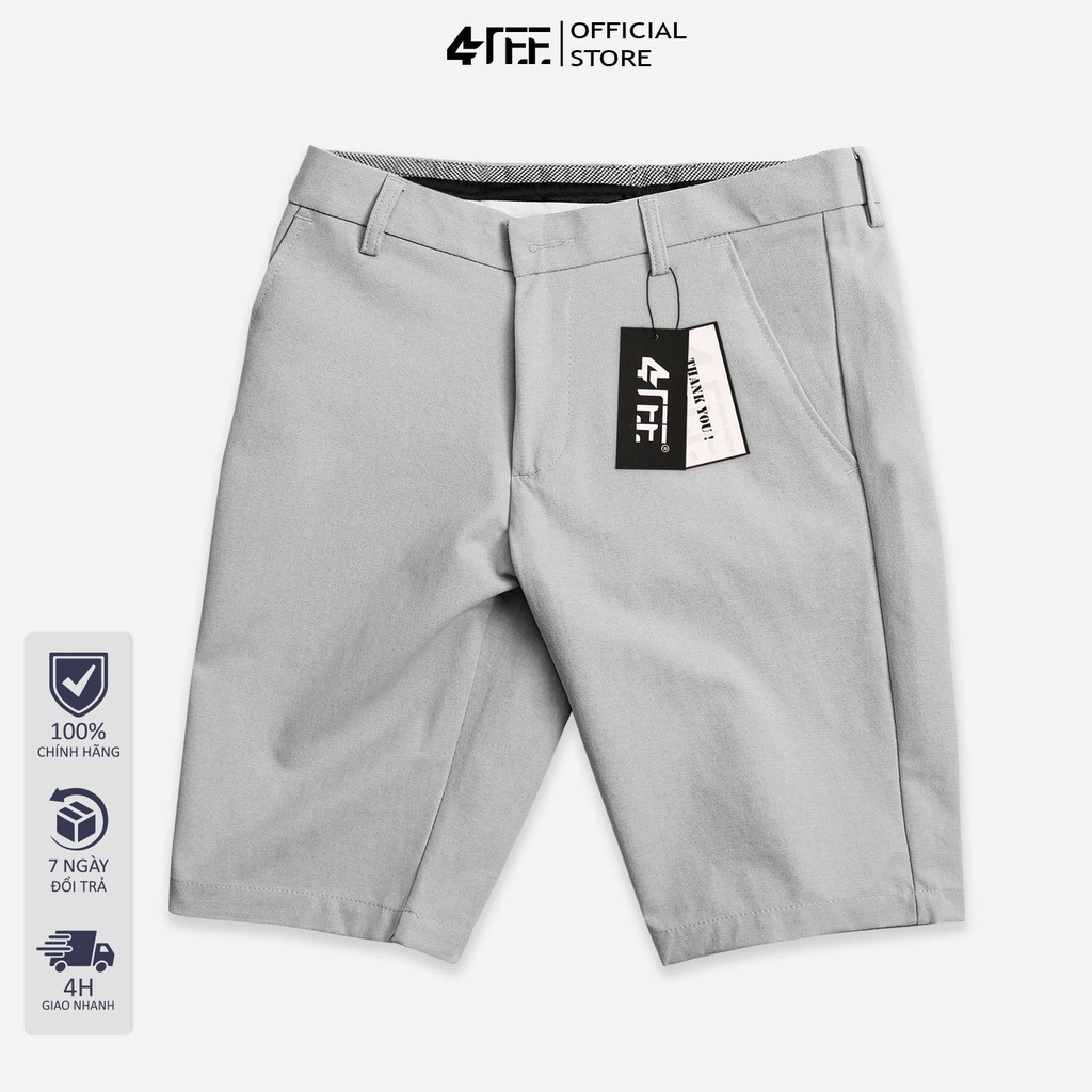 [ FREESHIP ] Quần short - Quần Short GHI SÁNG Kaki Âu nam cao cấp - Chất liệu mềm mịn, co giãn, kiểu dáng trẻ trung đẹp