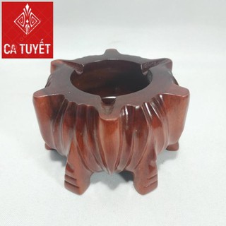 GẠT TÀN THUỐC GỐC CÂY SIZE LỚN 14CM GỖ HƯƠNG CHUẨN NGUYÊN KHỐI