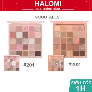 Bảng phấn mắt 25 ô màu GOGO TALES Crystal Color Charming Eyes tông cam đào Gogotales GOGO87 HALOMI