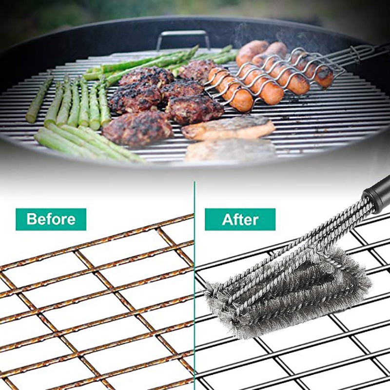 Ảnh Bàn Chải Walfos Làm Sạch Vỉ Nướng Chất Lượng Cao 3