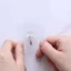 DAYBREAK 6 Móc Treo Cửa Treo Tường Cốc Hút Trong Suốt Giá Đỡ Nhà Bếp