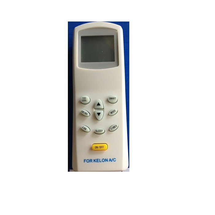 Điều khiển điều hòa KELON 1 nút vàng ở dưới cùng - Tặng kèm pin - Remote KELON- Remote máy lạnh Kelon 1 chiều và 2 chiều