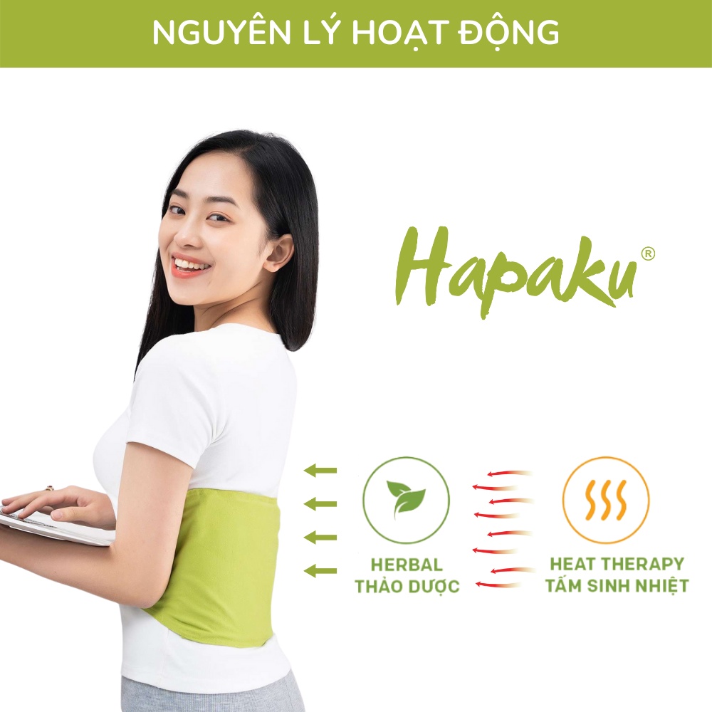 Mô tả Túi Chườm Nóng Thảo Dược Hapaku Giảm Đau Lưng Hông Dùng Lò Vi Sóng, Thư Giãn, Thải Độc Cơ Thể - 1