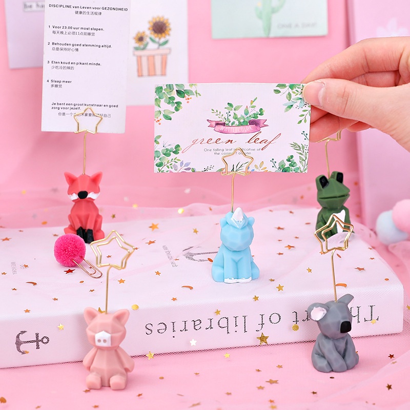 Kẹp giấy ghi chú hình động vật 3D cute