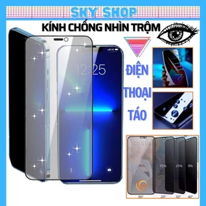 Cường lực chống nhìn trộm iphone 16 ProMax Xs max 11 Promax 12 Promax 7 Plus 8 Plus X Xr 13 Pro max 14 15 Pro max [CNT]