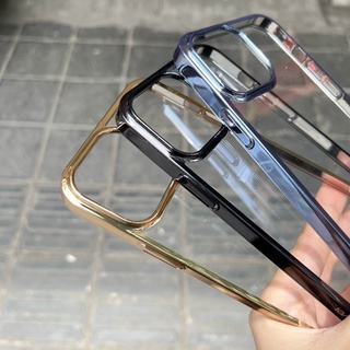 Ốp lưng XLEVEL trong cứng viền màu sáng bóng khoe lưng dành cho ip 13 13pro 13 promax 14 14max 14pro 14promax