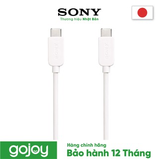 Cáp sạc C-C 1m SONY CP-CC100/WC WW màu trắng - Bảo hành 12 tháng chính hãng