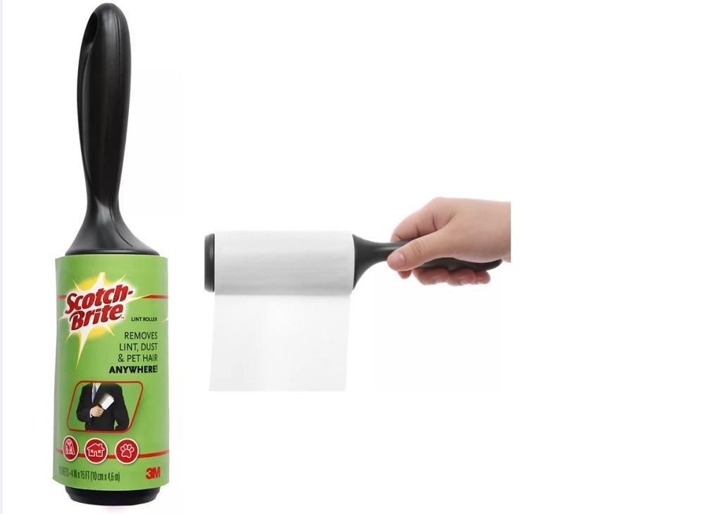 Mô tả Combo 2 Cây lăn bụi 3M™ Scotch-Brite™ 30 lớp đa năng, lớp keo siêu dính, lấy sạch mọi vết bẩn 863R -30 - 1