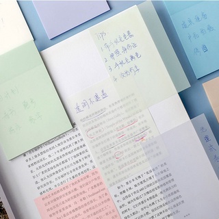 50 Tờ giấy ghi chú trong suốt chống thấm nước tiện dụng