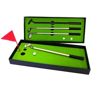 Quà tặng cao cấp cho GOLFER - Bộ bút ký dụng cụ đánh Golf Mini để bàn - Loại 1 tuyển chọn