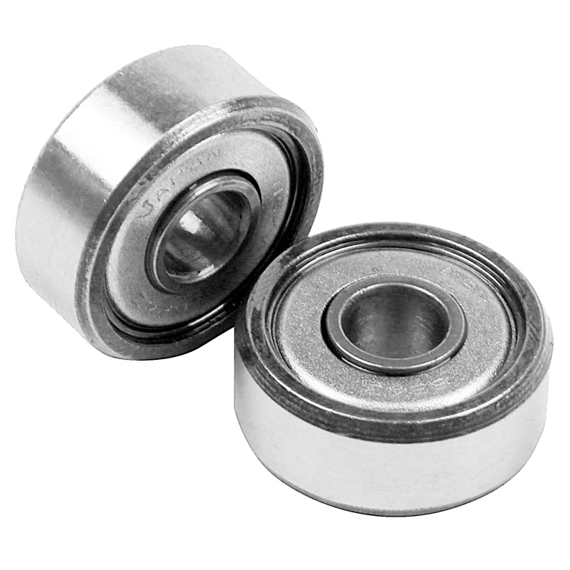 10 chiếc Vòng bi xuyên tâm số liệu kín thu nhỏ được bảo vệ bằng kim loại el: 604 ZZ 4x12x4MM