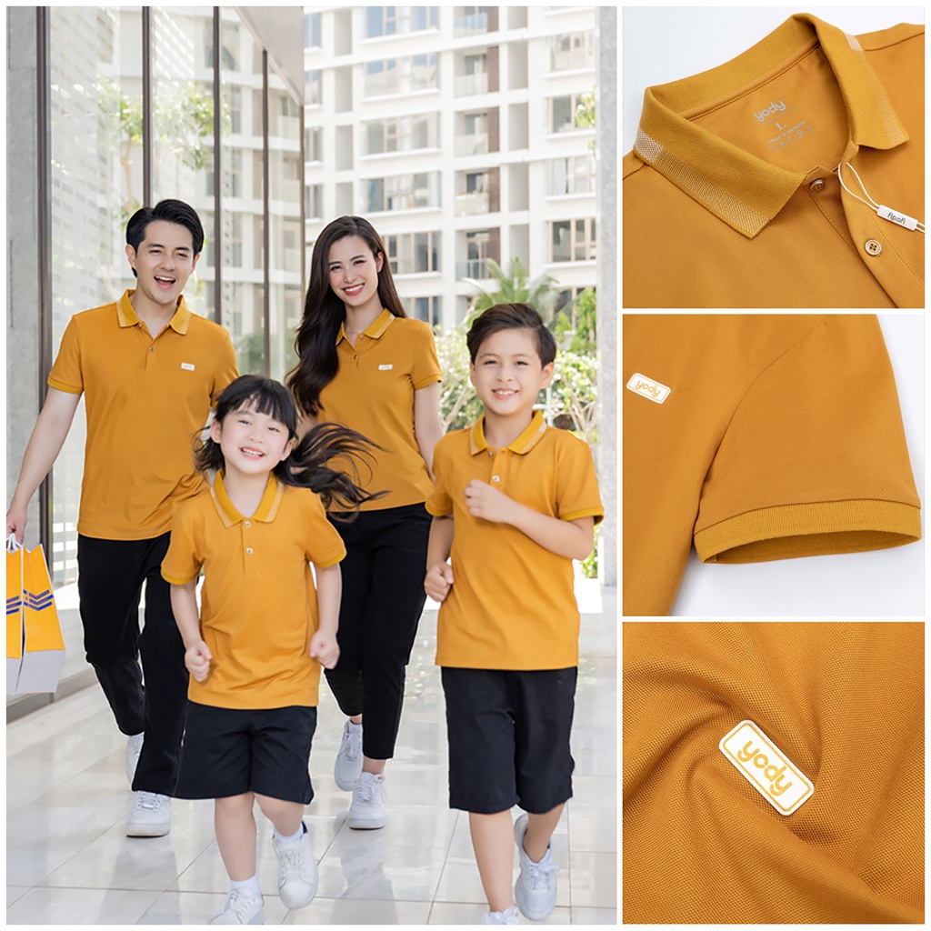Combo 4 Hoặc 3 Áo Polo Gia Đình Mắt Chim Thương Hiệu Yody Apm3299, Apn3340,  Kid3052 | Shopee Việt Nam