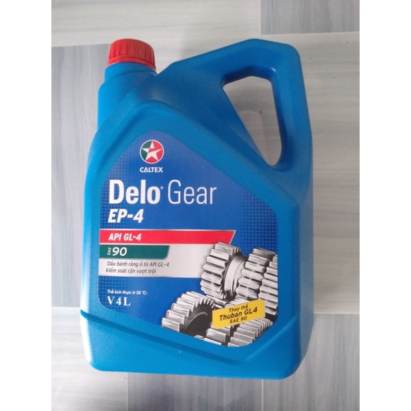 Dầu hộp số sàn ô tô cao cấp chính hãng CALTEX Delo® Gear EP-4 SAE 90 ...