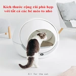 Nhà vệ sinh tự động cho mèo Petree có WIFI tặng kèm thảm lót chống dính cát cho mèo và túi đựng chất thải và hộp khử mùi — ảnh 3