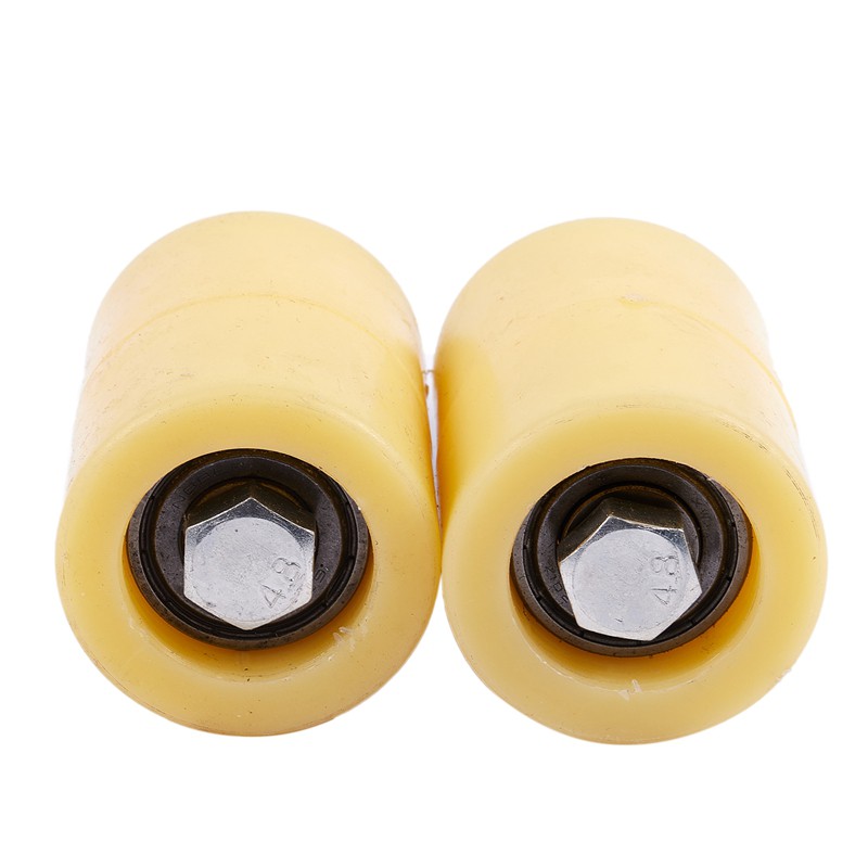 2 Chiếc 50X70Mm Thép PP Con Lăn Phẳng Vòng Bi Hướng Dẫn Bánh Xe 6201 M12 Vít Cho Cửa Điện Cửa Trượt Cổng