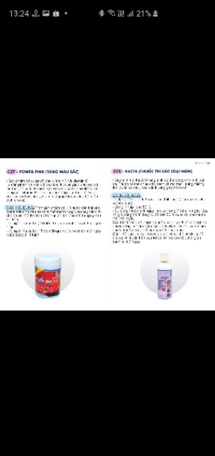 BACTA CZ8 dùng NẤM CHO TẤT CẢ LOẠI CÁ THÁI LAN 100ML