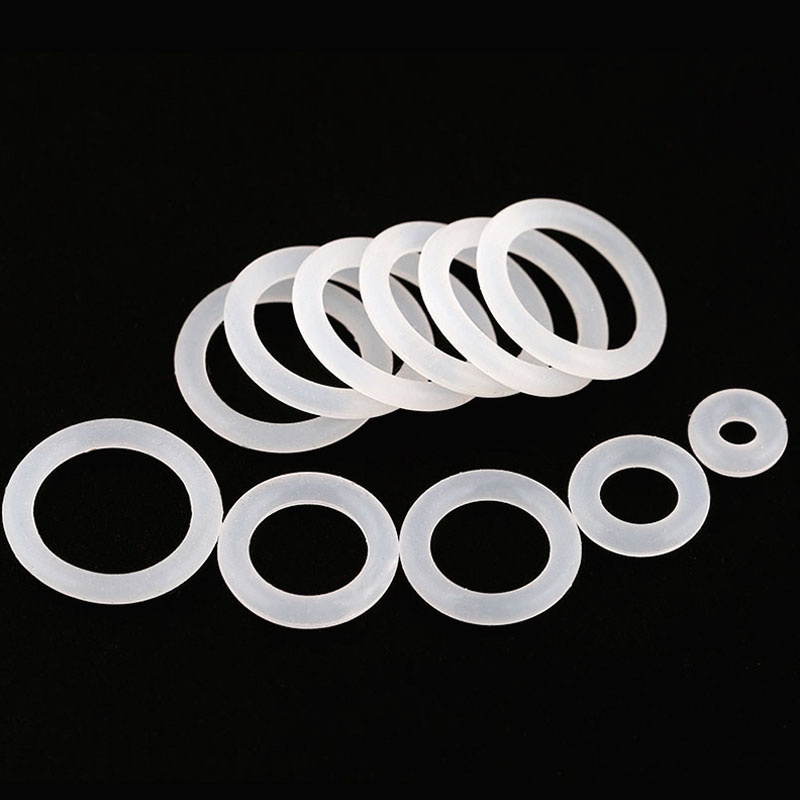 2-10pc CS 5mm VMQ silicone trắng o ring Gasket OD 16 ~ 150mm Vòng silicon cấp thực phẩm Vòng chữ o Vòng đệm vòng cao su
