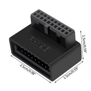 Giá Đỡ Ổ Cắm Điện usb3 0 19 20pin 90 Độ Chuyên Dụng Cho Xe Hơi