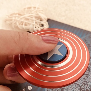 Con Quay Spinner 6cm – Hình Captain America Và Spider-Man, Đồ Chơi Giải Trí Giảm Stress Cho Cả Trẻ Em Và Người Lớn