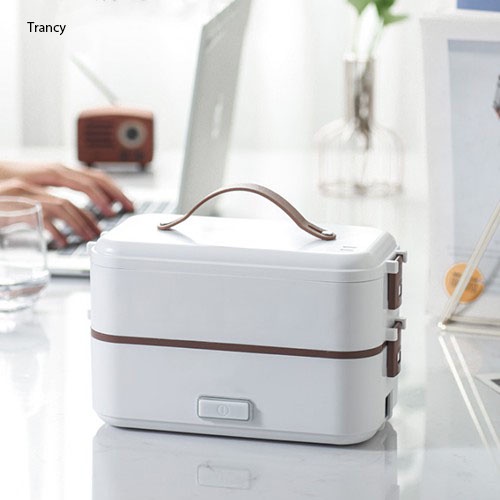 Ảnh Hộp Cơm Cắm Điện 2 Tầng Levika đa năng văn phòng giữ nhiệt hâm nóng nấu cơm thức ăn hầm cháo nhiều ngăn HC06 1